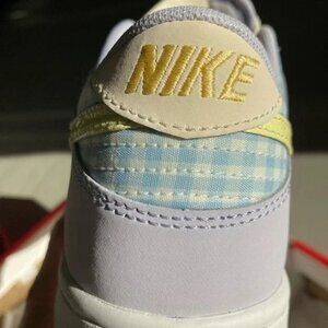 Nike Dunk Low SE GS spring pastel gingham FJ4641-536, Mens/Youth 6 /Women's 7.5